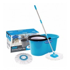 Deals, Discounts & Offers on  - Primeway 360 Degree Rotating Blue & White 5500 ML Magic Spin Mop Set with 2 Microfibre Mop Heads