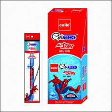 Deals, Discounts & Offers on  - Cello Geltech All Star Gel Pen Set - Spider Man - Blue, Set of 20