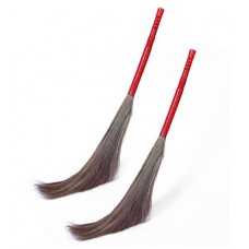 Deals, Discounts & Offers on  - HIC Multicolour Floor Grass Broom Set Of 2 (Assorted Colour)