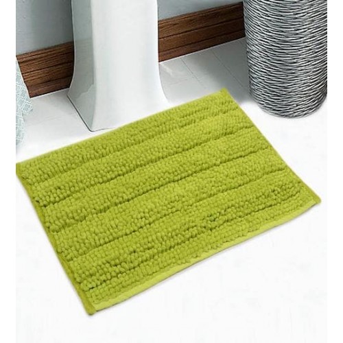 Solid Pattern Microfiber 20 X 14 Inches Bath Mat By Saral Home