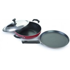 Deals, Discounts & Offers on Cookware - Crystal Vivid Series Induction Bottom Cookware Set(Aluminium, 2 - Piece)