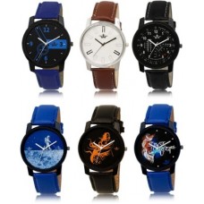 Deals, Discounts & Offers on Watches & Wallets - ADK LD-1-4-5-7-9-10 Designer Combo Watch - For Men