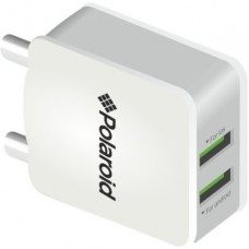 Deals, Discounts & Offers on Mobile Accessories - Polaroid PRWC/2.4-2 Mobile Charger(White, Cable Included)