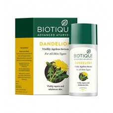 Deals, Discounts & Offers on Personal Care Appliances -  Biotique Bio Dandelion Visibly Ageless Serum, 40 ml