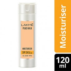 Deals, Discounts & Offers on Personal Care Appliances -  Lakme Peach Milk Moisturizer SPF 24 PA Sunscreen Lotion, 120ml