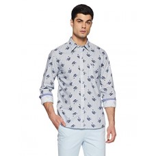 Deals, Discounts & Offers on  - (Size 39) Parx Men's Printed Slim Fit Formal Shirt