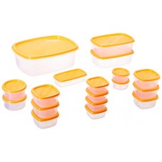 Deals, Discounts & Offers on Home & Kitchen -  Princeware SF Package Container Set, 18-Pieces, Orange