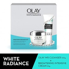 Deals, Discounts & Offers on Personal Care Appliances -  Olay White Radiance Advanced Whitening Fairness Protective Skin Cream, 50g with Foaming Cleanser, 100g