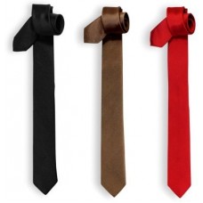 Deals, Discounts & Offers on Accessories - Jars Collections Solid Men's Tie(Pack of 3)