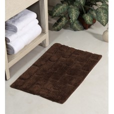 Deals, Discounts & Offers on  - Geometric Pattern Cotton 24 x 16 inch Bath Mat By HomeFurry
