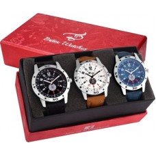 Deals, Discounts & Offers on Watches & Wallets - Britex BT6133~6137~6152 The Pop~up combo pack of 3 Watch - For Men