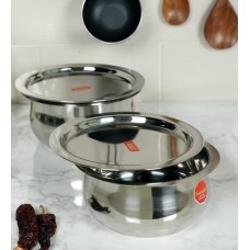 Deals, Discounts & Offers on Cookware - Sumeet Stainless Steel Non-Stick Patila-Set of 2,(2100ML & 2600ML)