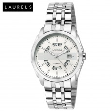 Deals, Discounts & Offers on Watches & Wallets - Laurels Aristocrat White Dial Date Function Wrist Watch - For Men
