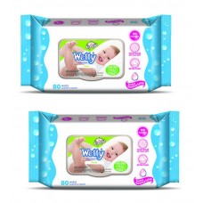 Deals, Discounts & Offers on Baby Care - Wetty Premium Wet Wipes - Fresh (80 + 80 Count)