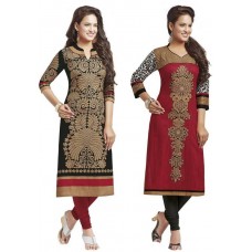 Deals, Discounts & Offers on Women Clothing - Jevi Prints Cotton Printed Kurti Fabric  (Un-stitched)