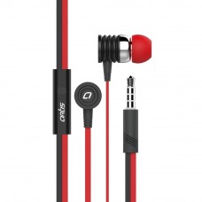 Deals, Discounts & Offers on Mobile Accessories - Artis E330M In-Ear Headphones with Mic. (Black-Red)