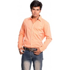 Deals, Discounts & Offers on Men & Women Fashion - Deeksha Men's Solid Casual Orange Shirt