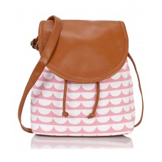 Deals, Discounts & Offers on Watches & Handbag - Kleio Polka Dots Canvas Slingbag For Girls