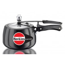Deals, Discounts & Offers on Cookware - Hawkins Contura Hard Anodised Aluminium Pressure Cooker, 3 Litres, Black