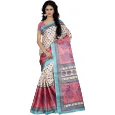 Deals, Discounts & Offers on Women Clothing - Trendz Style Printed Daily Wear Raw Silk Saree  (Multicolor)