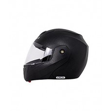 Deals, Discounts & Offers on Car & Bike Accessories - Vega Crux CRX-B-M Flip-up Helmet (Black, M)