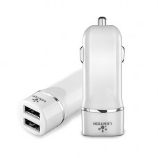Deals, Discounts & Offers on Car & Bike Accessories - Lention Lighting to Dual USB Car Charger- White