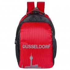 Deals, Discounts & Offers on Accessories - Dussledorf Polyester 20 Liters Grey And Red Laptop Backpack With Adjustable Strap (DUSS-1803)