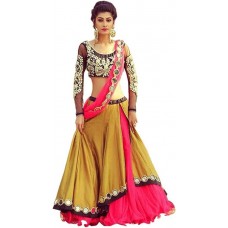 Deals, Discounts & Offers on Women Clothing - Fashion2wear Embroidered Women's Semi Stitched  