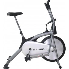 Deals, Discounts & Offers on Sports - Kobo Air Bike Delux Exercise Cycle Dual Action Upright Stationary Exercise Bike(Silver)