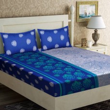 Deals, Discounts & Offers on Home Decor & Festive Needs - Home Elite Cotton Floral Double Bedsheet 