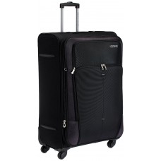 Deals, Discounts & Offers on Accessories - American Tourister Crete Polyester 77cms Black Softsided Suitcase