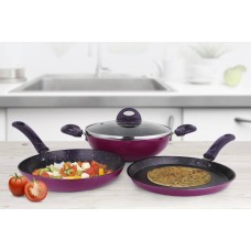 Deals, Discounts & Offers on Cookware - Pigeon Royal Induction Bottom Cookware Set  (Aluminium, 3 - Piece)