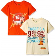 Deals, Discounts & Offers on Kid's Clothing - Chhota Bheem Boys' T-Shirt (Pack of 2)