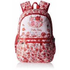 Deals, Discounts & Offers on Accessories - Hello Kitty Nylon 48 cms Red and White Children's Backpack