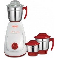 Deals, Discounts & Offers on Kitchen Applainces - Maharaja Whiteline Mg Joy Deluxe (MX-154) 750 W Mixer Grinder  (White and Red, 3 Jars)