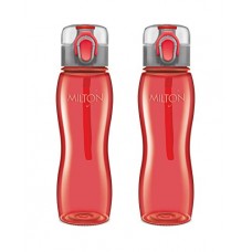 Deals, Discounts & Offers on Home & Kitchen - Milton Rock Unbreakable Tritan Water Bottle Set, 750ml, Set of 2, Red