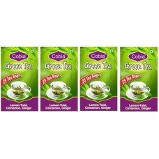Deals, Discounts & Offers on Beverages - Cobia (Lemon-tulsi, CInnamon Ginger Pack of 4x25) Tulsi Green Tea Bags(25 Bags, Box)