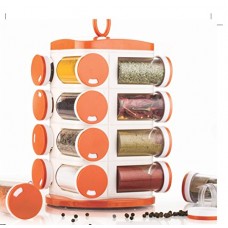 Deals, Discounts & Offers on Home & Kitchen - Tosmy 16 Jar Revolving Masala / Spice Rack , Colour may Vary