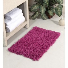 Deals, Discounts & Offers on  - Purple Cotton 24 x 16 Inch Chevy Bath Mat by HomeFurry