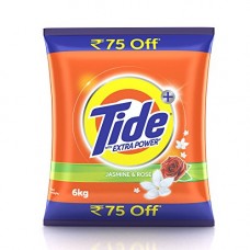 Deals, Discounts & Offers on Personal Care Appliances - Tide Plus Extra Power Detergent Washing Powder - 6 kg (Jasmine and Rose, Rupees 75 Off)