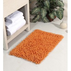 Deals, Discounts & Offers on  - Orange Cotton 24 x 16 Inch Chevy Bath Mat by HomeFurry
