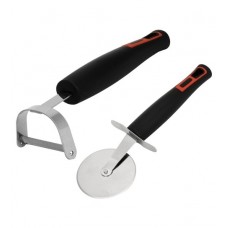 Deals, Discounts & Offers on  - Home Creations Stainless Steel Peeler & Pizza Cutter Combo- Set of 2