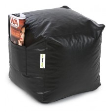 Deals, Discounts & Offers on Furniture - Classic Puffy Filled with Beans in Black Colour by Can