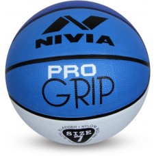 Deals, Discounts & Offers on Auto & Sports - Nivia Pro Grip Basketball - Size: 7 (Pack of 1, White, Blue)