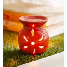 Deals, Discounts & Offers on Home Decor & Festive Needs - Red Ceramic & Wax Aroma Candle Diffuser Rose Oil by Riflection
