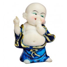 Deals, Discounts & Offers on  - Blue Polyresin Laughing Buddha Idol by Forever