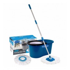 Deals, Discounts & Offers on  - Primeway 360 Degree Rotating Dark Blue 5500 ML Magic Spin Mop Set with 2 Microfibre Mop Heads