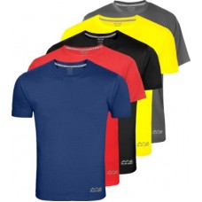 Deals, Discounts & Offers on Men - (Size XL) AWG Solid Men Round Neck Multicolor T-Shirt(Pack of 5)