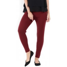Deals, Discounts & Offers on Women - [Pack of 4] W Legging(Red, Solid)