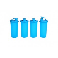 Deals, Discounts & Offers on Home & Kitchen - Signoraware Jumbo Stylish Sipper Set, 500ml, Set of 4, Turkish Blue